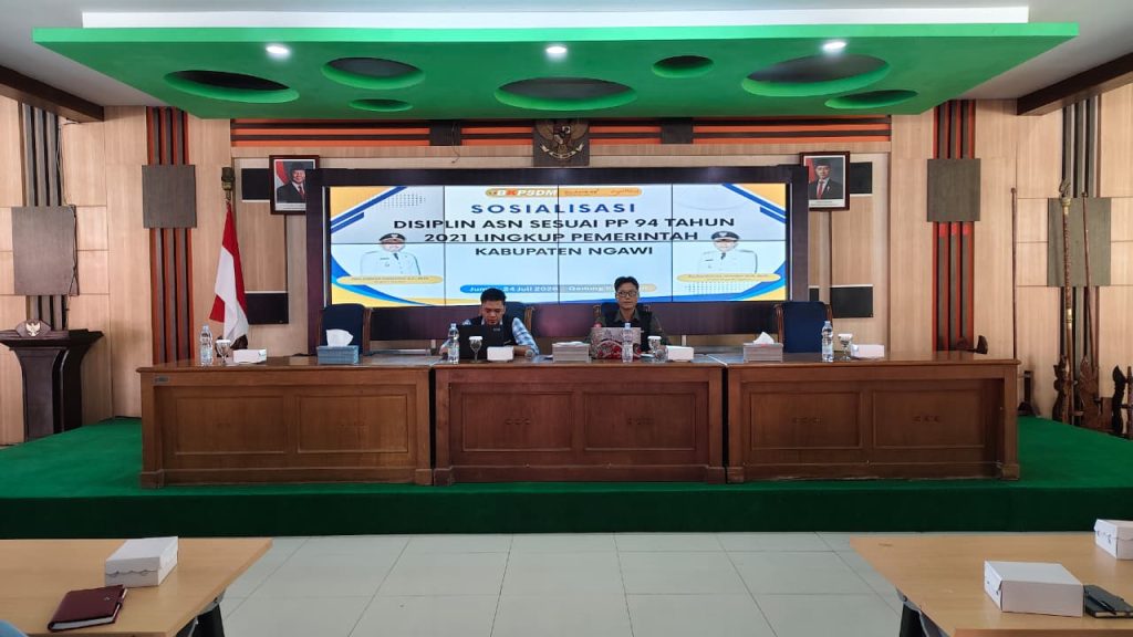 Sosialisasi Disiplin ASN BKPSDM Kabupaten Ngawi